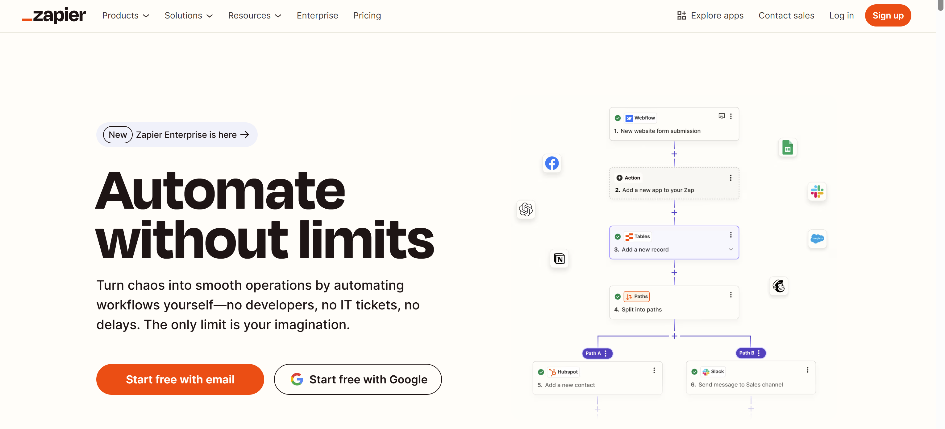 Zapier automation agent interface